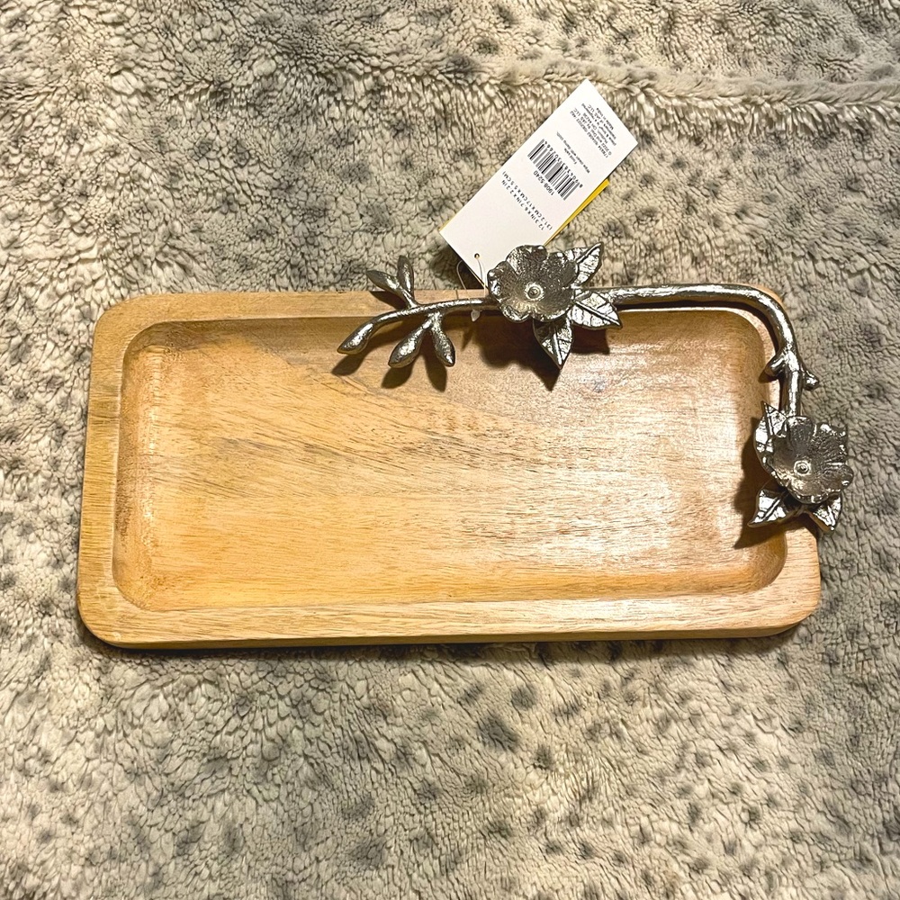 In Full Bloom Wooden Tray